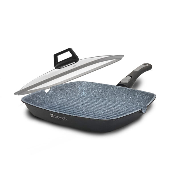 Dorsch Non-Stick Grill Pan with Lid – 28 cm