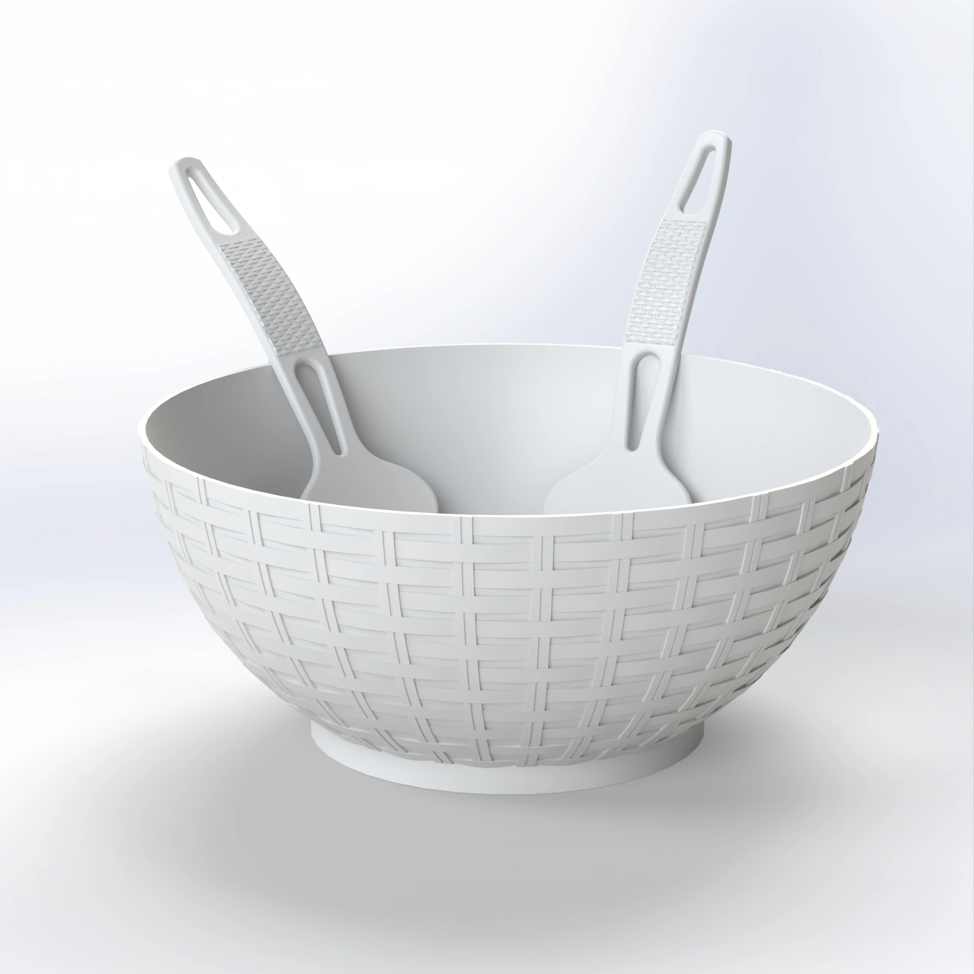 Salad | Bowl With Spoon and Fork