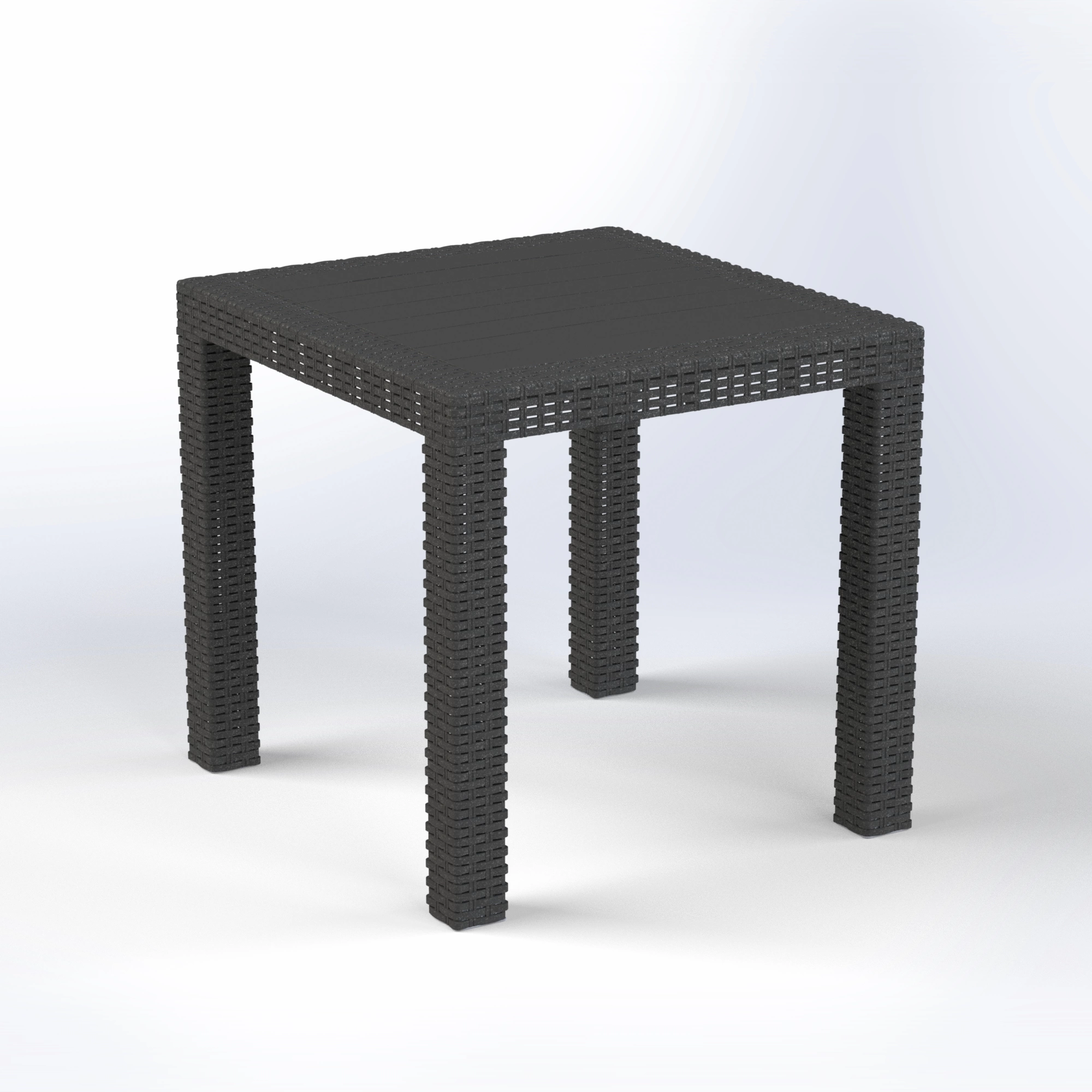 Aurora | Square Rattan Table