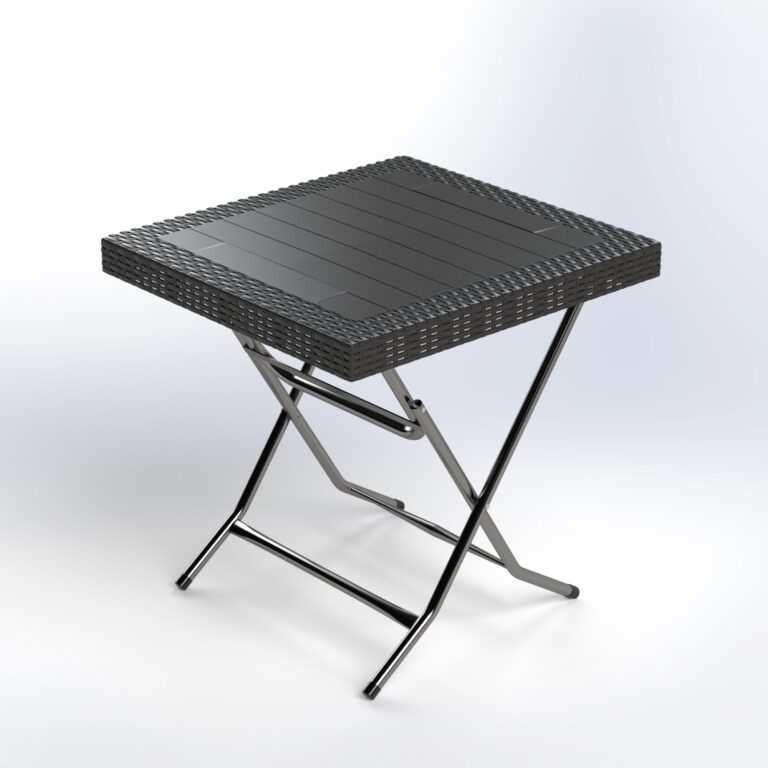 Aurora | Square Rattan Foldable Table | 80*80*75