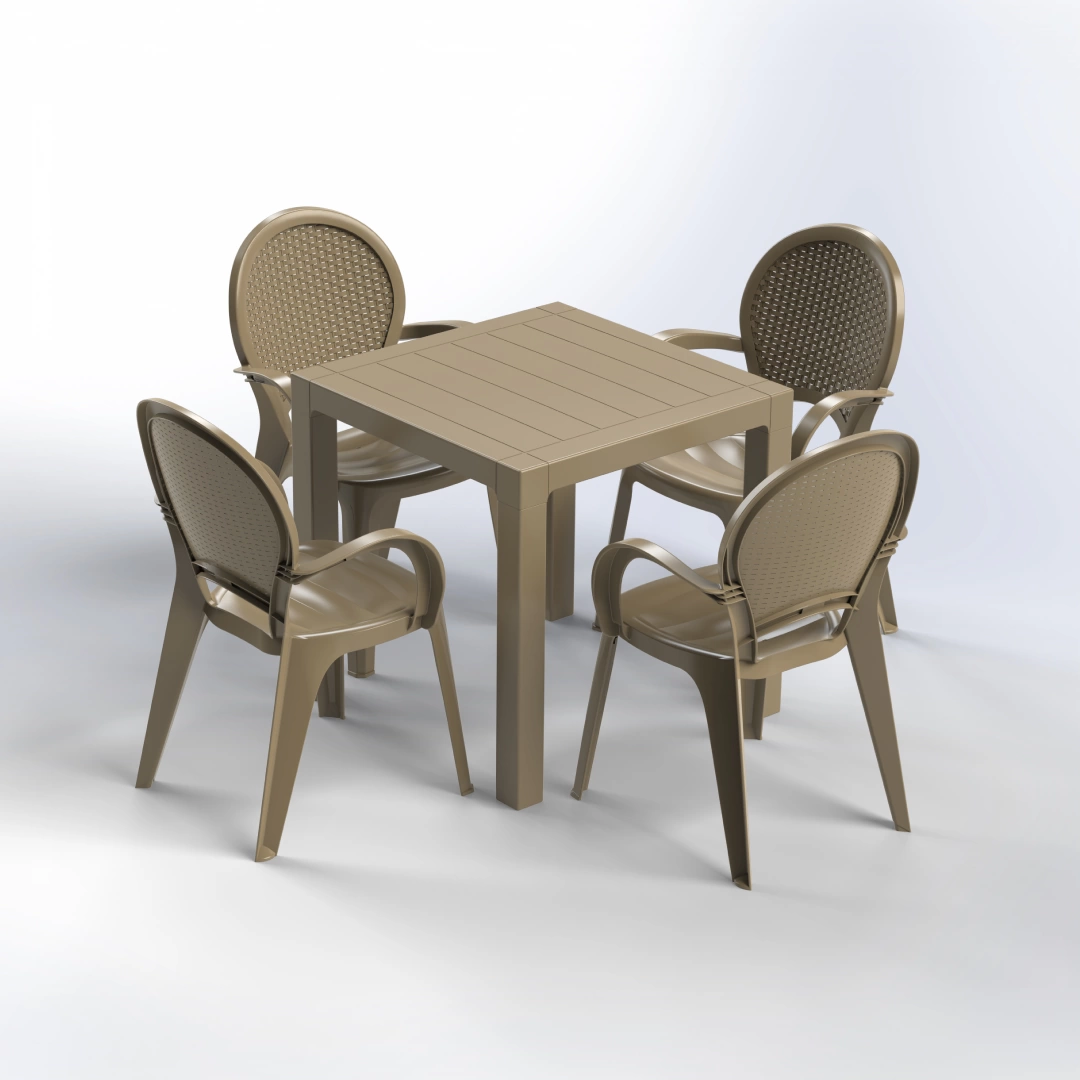 Dining Set | Table with 4 Chairs